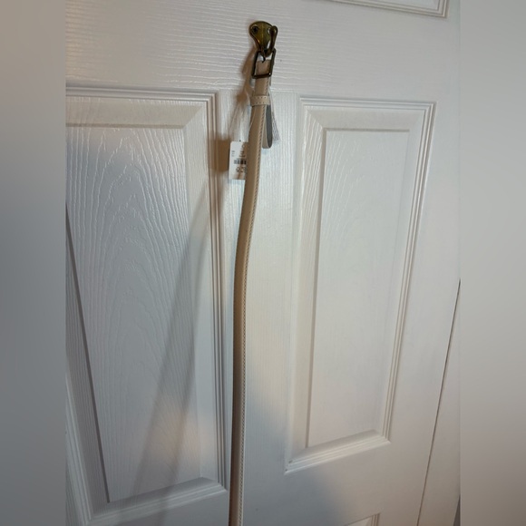 NWT J.Crew Slim Belt in Italian Leather – Ivory | Size XL - Picture 6 of 9